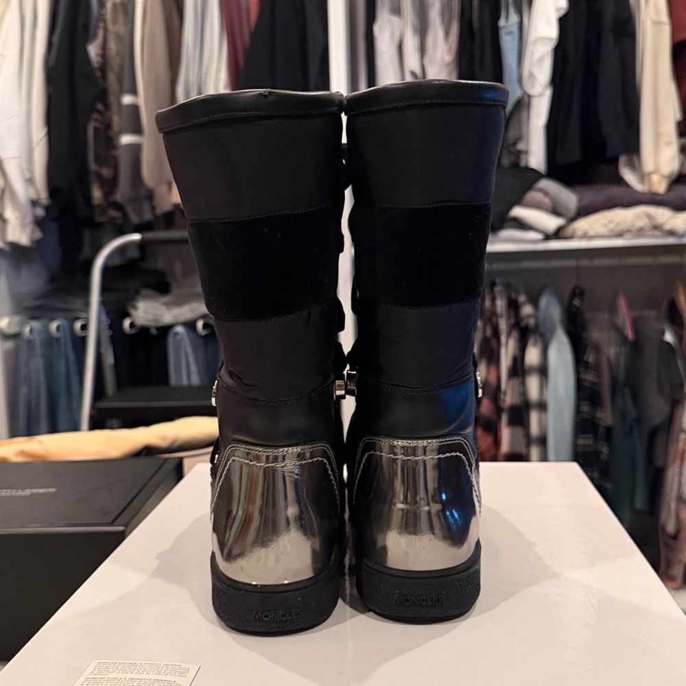 Moncler Black and Silver Winter Boots - Picture 4 of 7
